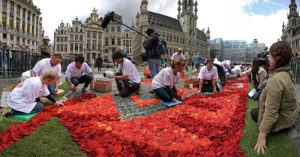 Il Viaggiatore Magazin -Tappeto di fiori-Grand Place-Bruxelles-Fiandre-Belgio