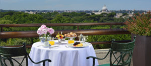 Il Viaggiatore Magazine - Colazione in terrazza -Hotel Parco dei Principi,Roma