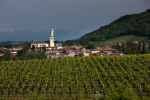 IlViaggiatoreMagazine-Interreg Italia-Austria-Vista del paese dai vigneti del Collio-Cormons-Udine-Foto Massimo Crivellari