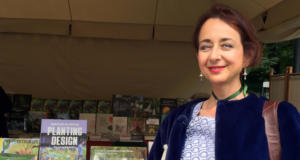 Nicoletta Campanella autrice e editrice di "Grandi Giardiniere d'Italia"-Orticola-Milano