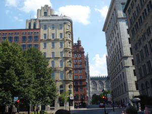 A Montréal, la città vecchia vicino al porto