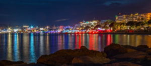 Croisette di notte-Cannes-Francia