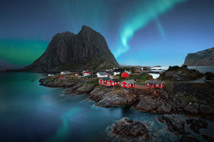 aurora boreale in Norvegia