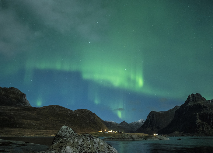 aurora boreale in Norvegia